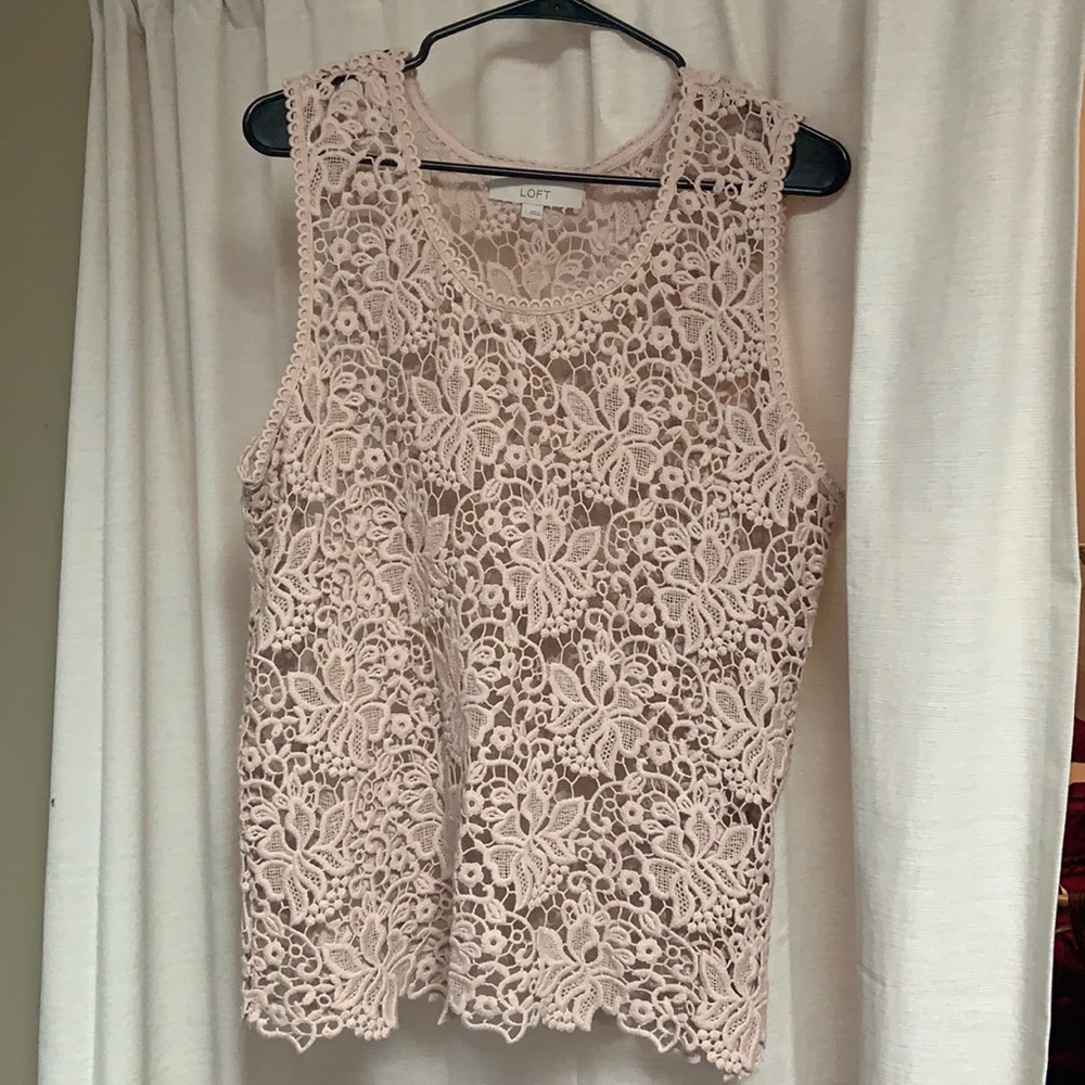 LOFT Lace tank top